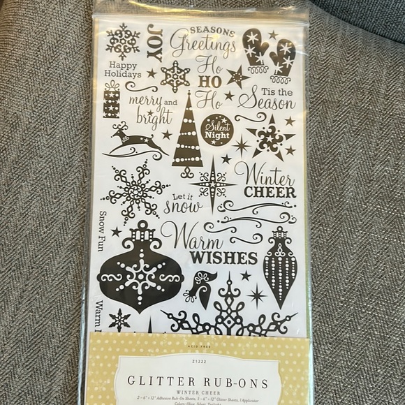 Glitter rub on Winter Cheer - Picture 1 of 8